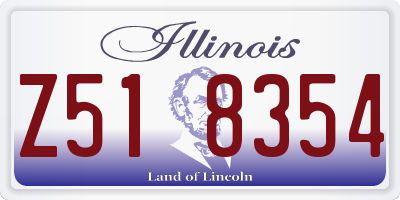 IL license plate Z518354