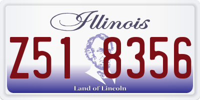 IL license plate Z518356