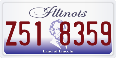 IL license plate Z518359