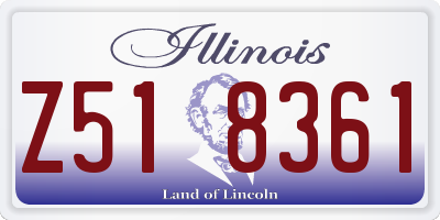 IL license plate Z518361