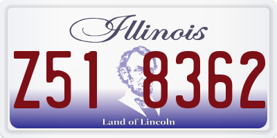 IL license plate Z518362