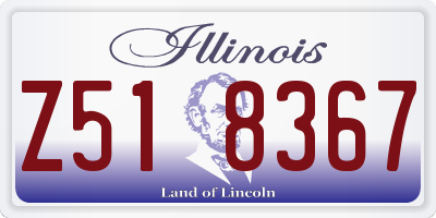IL license plate Z518367