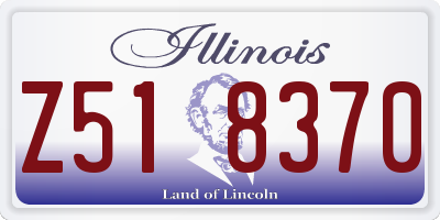 IL license plate Z518370