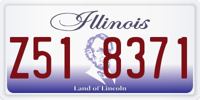 IL license plate Z518371