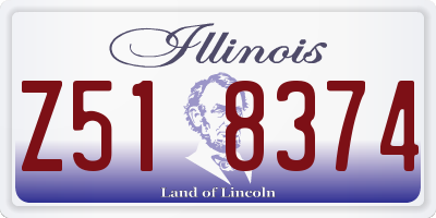 IL license plate Z518374