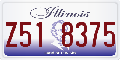 IL license plate Z518375