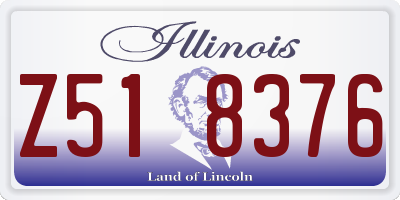 IL license plate Z518376