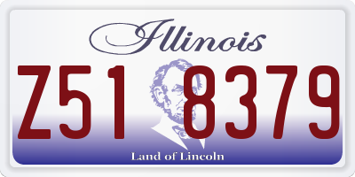 IL license plate Z518379