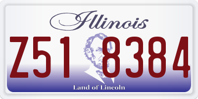 IL license plate Z518384