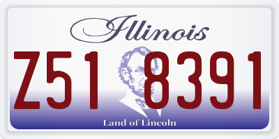 IL license plate Z518391