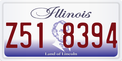 IL license plate Z518394