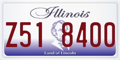 IL license plate Z518400