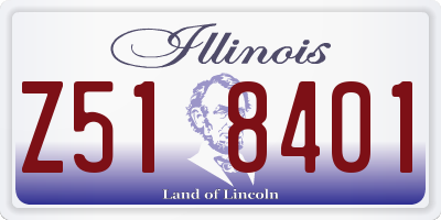IL license plate Z518401