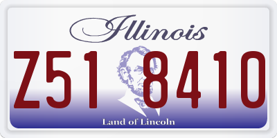 IL license plate Z518410