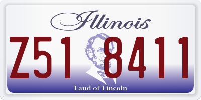 IL license plate Z518411