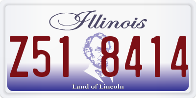 IL license plate Z518414