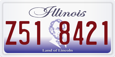 IL license plate Z518421