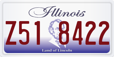 IL license plate Z518422