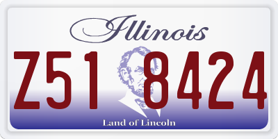 IL license plate Z518424