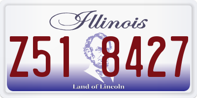 IL license plate Z518427
