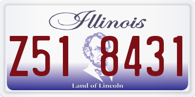 IL license plate Z518431