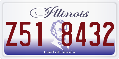 IL license plate Z518432