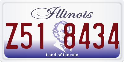 IL license plate Z518434