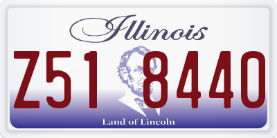IL license plate Z518440