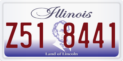 IL license plate Z518441