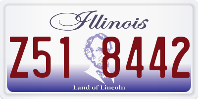 IL license plate Z518442
