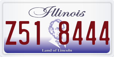 IL license plate Z518444