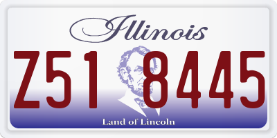 IL license plate Z518445