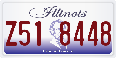 IL license plate Z518448