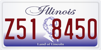IL license plate Z518450