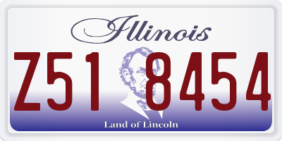 IL license plate Z518454