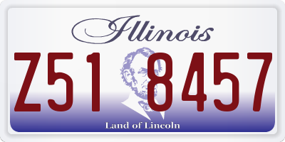 IL license plate Z518457
