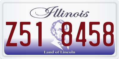 IL license plate Z518458