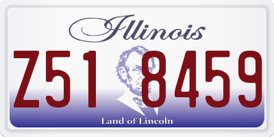 IL license plate Z518459
