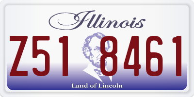 IL license plate Z518461