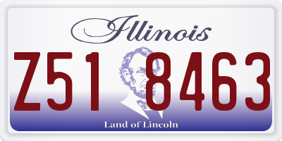 IL license plate Z518463