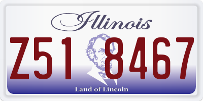 IL license plate Z518467