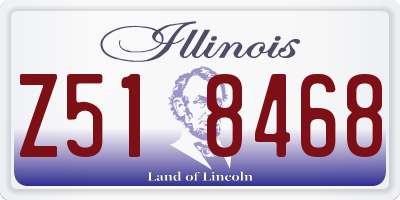 IL license plate Z518468