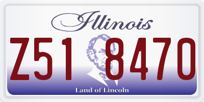 IL license plate Z518470