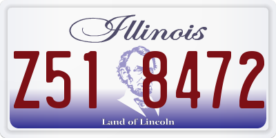 IL license plate Z518472