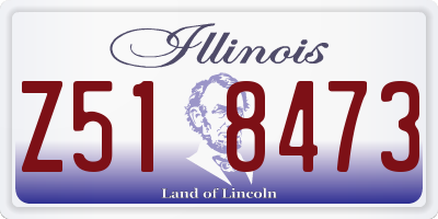 IL license plate Z518473
