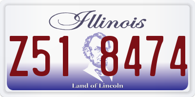 IL license plate Z518474
