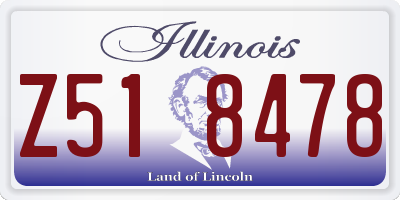 IL license plate Z518478