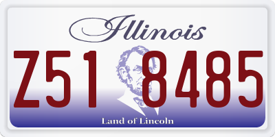 IL license plate Z518485