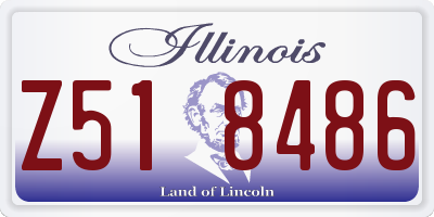 IL license plate Z518486