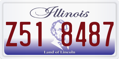 IL license plate Z518487